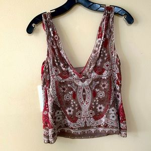 Elie Tahari - Floral Blouse - Petite Medium